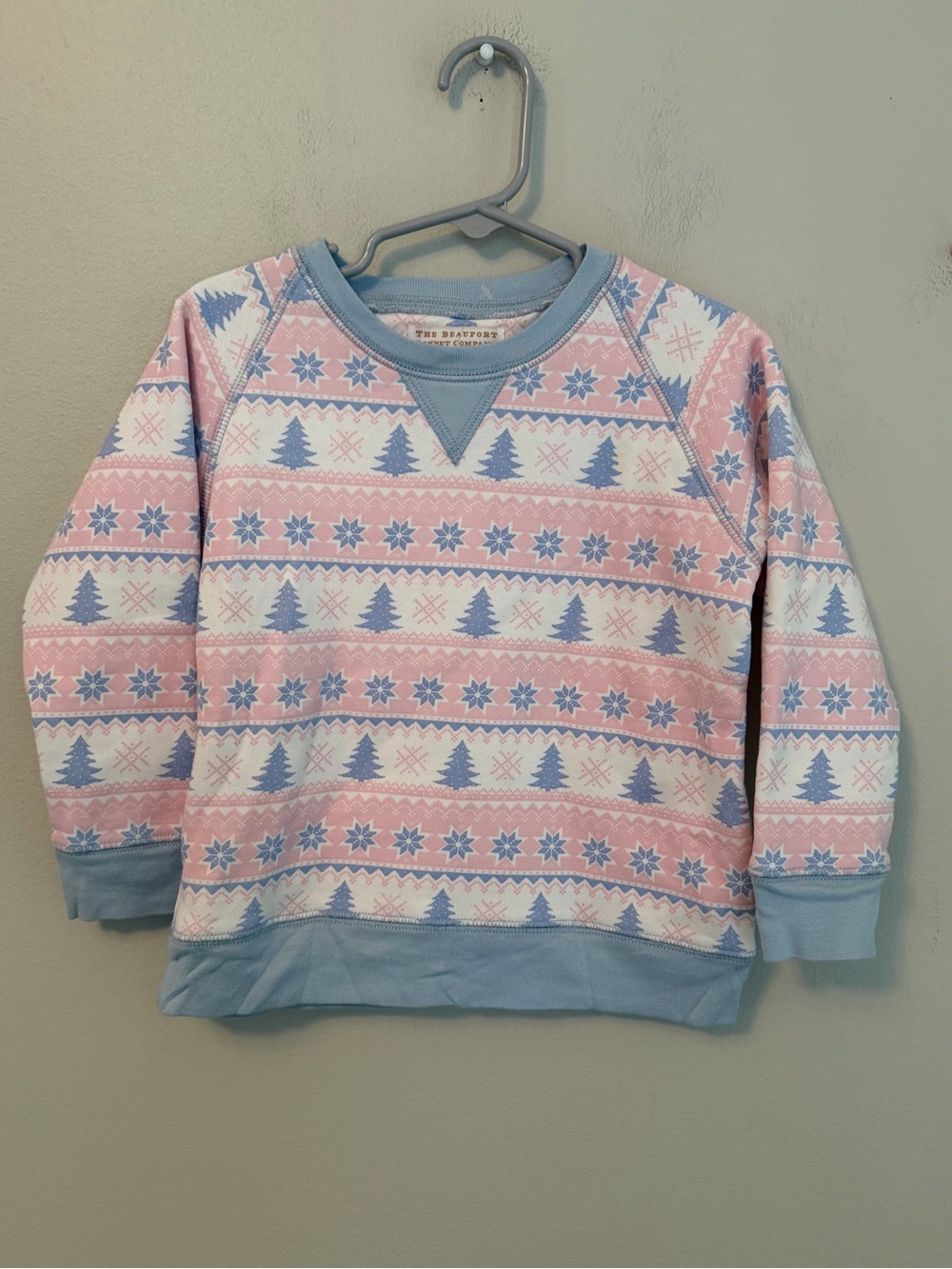 The Beaufort Bonnet Company Christmas Tree and Snowflake Crewneck Sweater